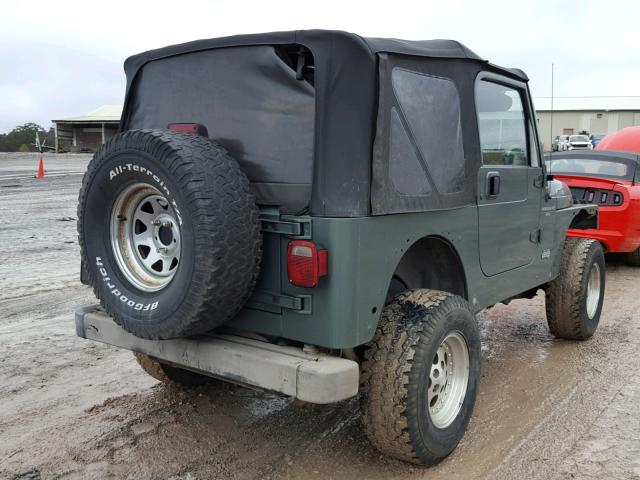 1J4FY19S8XP496898 - 1999 JEEP WRANGLER / GREEN photo 4