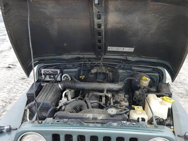 1J4FY19S8XP496898 - 1999 JEEP WRANGLER / GREEN photo 7