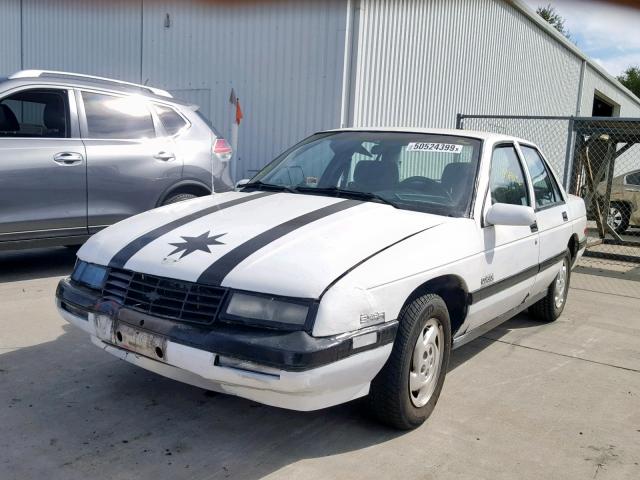 1G1LT53T5NY257065 - 1992 CHEVROLET CORSICA LT WHITE photo 2