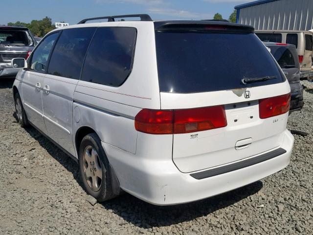 2HKRL1861YH529310 - 2000 HONDA ODYSSEY EX WHITE photo 3