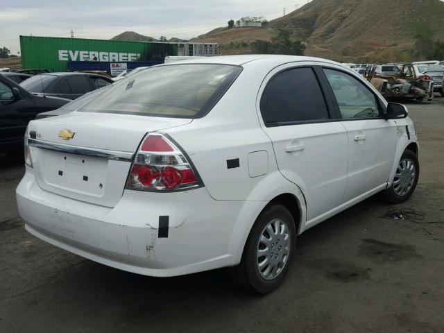 KL1TD56658B106123 - 2008 CHEVROLET AVEO BASE Ақ фото 4