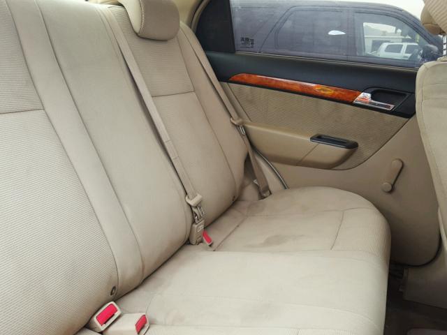KL1TD56658B106123 - 2008 CHEVROLET AVEO BASE Ақ фото 6