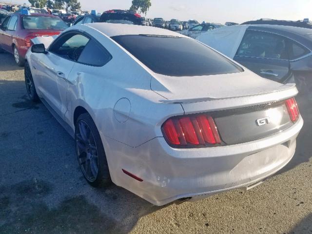 1FA6P8CF8H5239613 - 2017 FORD MUSTANG GT WHITE photo 3