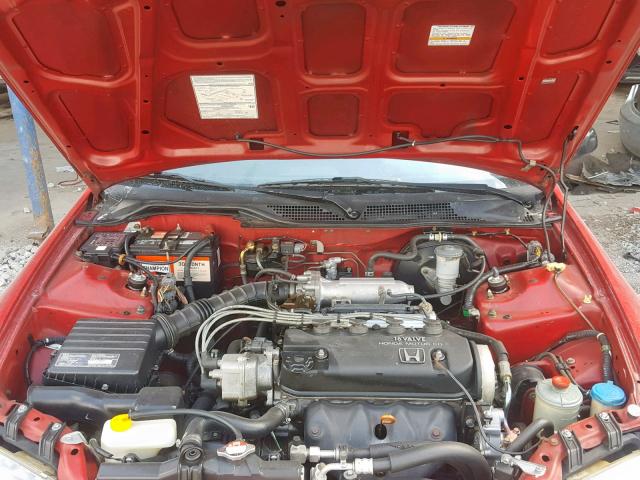 2HGEJ2247PH526583 - 1993 HONDA CIVIC DX RED photo 7