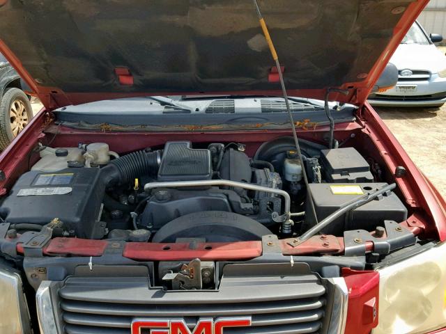 1GKDT13S032240707 - 2003 GMC ENVOY RED photo 7