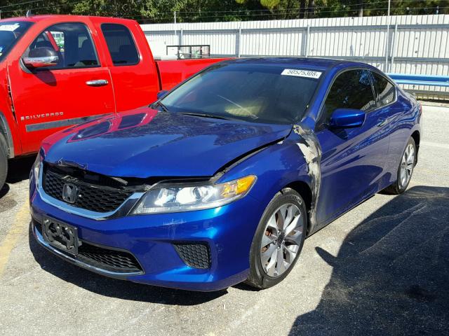 1HGCT1B35FA008424 - 2015 HONDA ACCORD LX- BLUE photo 2