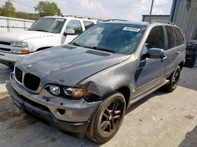 5UXFA13566LY26300 - 2006 BMW X5 3.0I GRAY photo 2