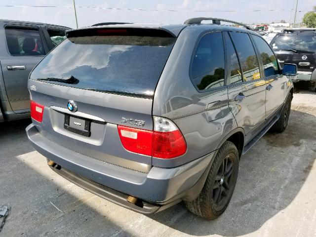 5UXFA13566LY26300 - 2006 BMW X5 3.0I GRAY photo 4