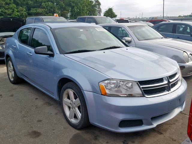 1C3CDZAB8DN708211 - 2013 DODGE AVENGER SE BLUE photo 1