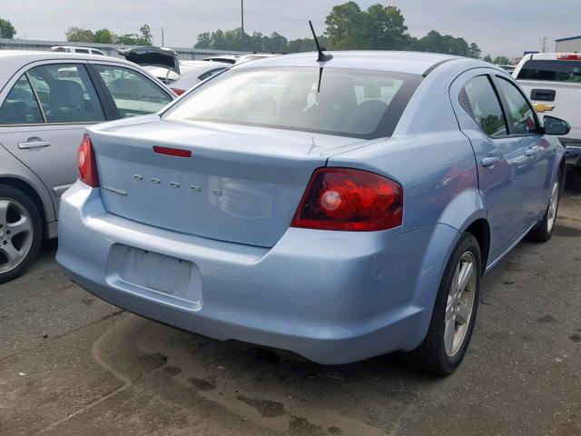 1C3CDZAB8DN708211 - 2013 DODGE AVENGER SE BLUE photo 4