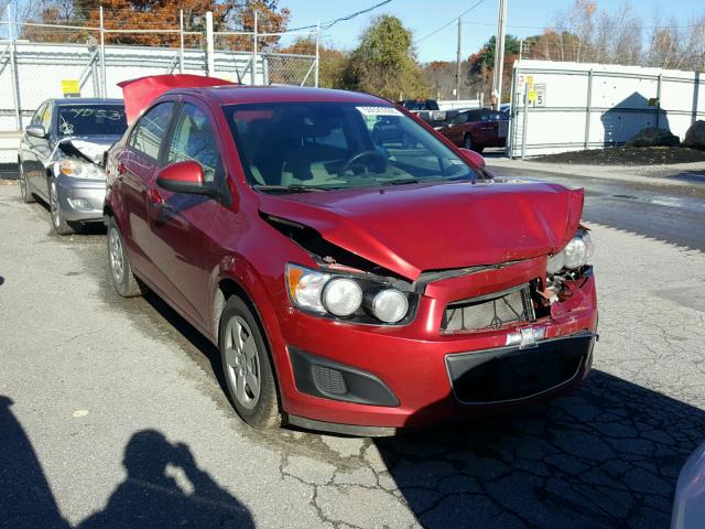 1G1JA5SG6D4242615 - 2013 CHEVROLET SONIC LS 红色 照片 1