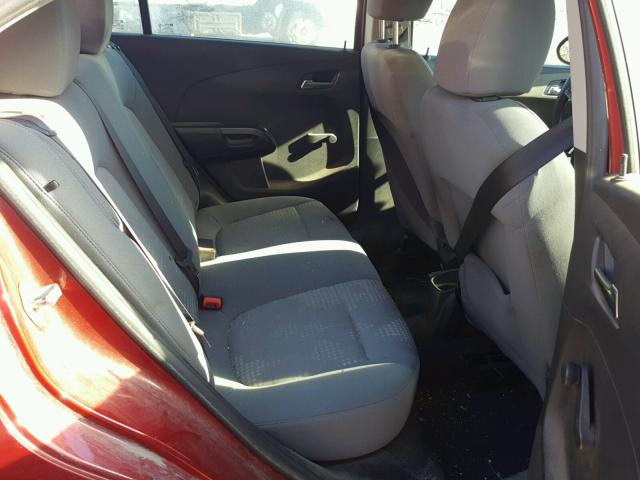 1G1JA5SG6D4242615 - 2013 CHEVROLET SONIC LS 红色 照片 6