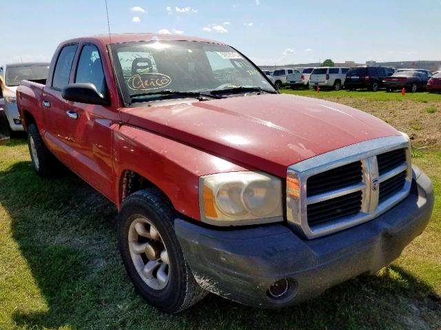 1D7HE28K46S505841 - 2006 DODGE DAKOTA QUA RED photo 1