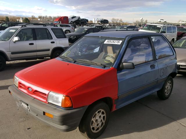 KNJBT06H6K6124431 - 1989 FORD FESTIVA L BLUE photo 2