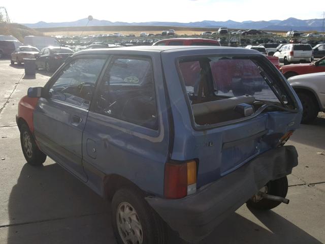 KNJBT06H6K6124431 - 1989 FORD FESTIVA L BLUE photo 3