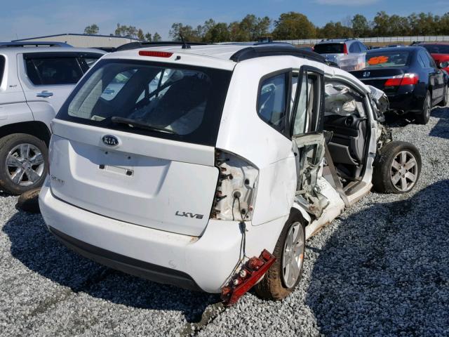 KNAFG526887154301 - 2008 KIA RONDO LX WHITE photo 4