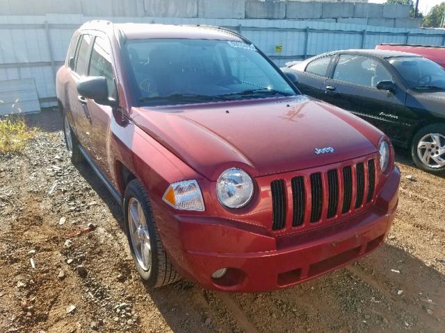 1J8FF47WX7D305981 - 2007 JEEP COMPASS BURGUNDY photo 1