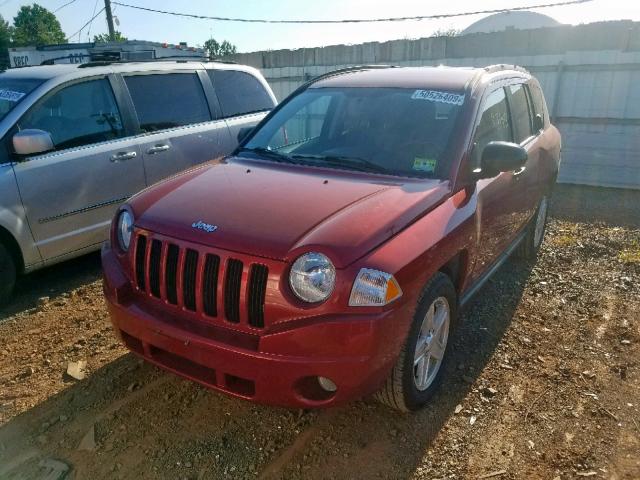 1J8FF47WX7D305981 - 2007 JEEP COMPASS BURGUNDY photo 2