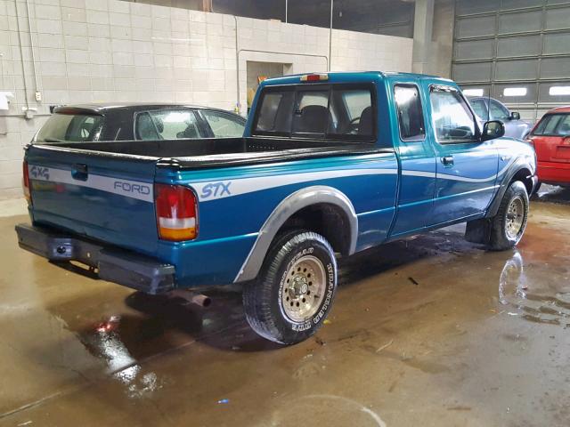 1FTCR15X9PTA58776 - 1993 FORD RANGER SUP BLUE photo 4