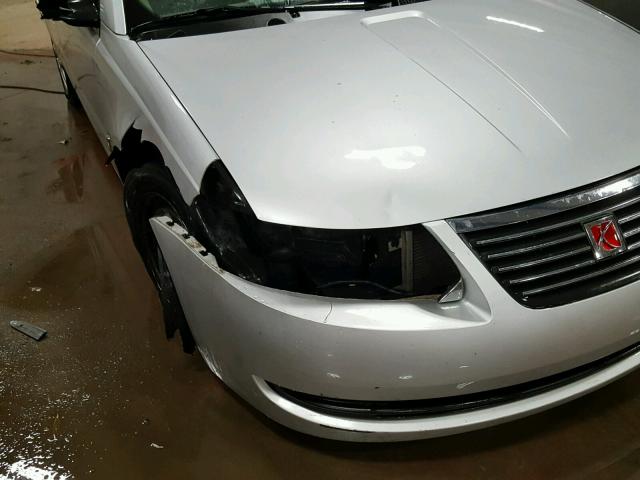 1G8AZ55F47Z106665 - 2007 SATURN ION LEVEL SILVER photo 9