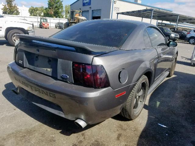 1FAFP42X84F149529 - 2004 FORD MUSTANG GT GRAY photo 4
