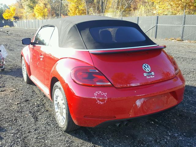3VW517AT6GM802304 - 2016 VOLKSWAGEN BEETLE S/S RED photo 3