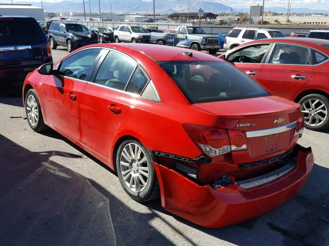 1G1PH5SB8E7404318 - 2014 CHEVROLET CRUZE ECO RED photo 3