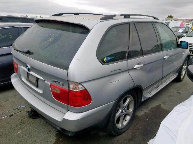 5UXFA53572LP30693 - 2002 BMW X5 3.0I SILVER photo 4