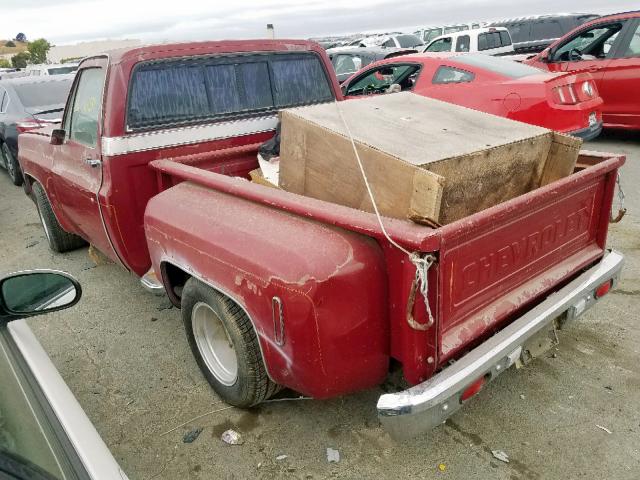 CCY144Z163501 - 1974 CHEVROLET PICK UP RED photo 3