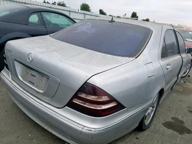 WDBNG75J52A238238 - 2002 MERCEDES-BENZ S 500 SILVER photo 4