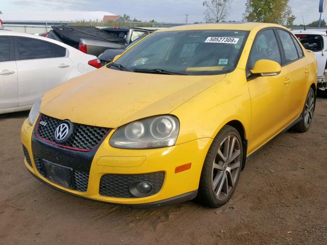 3VWWJ71K77M175124 - 2007 VOLKSWAGEN JETTA GLI YELLOW photo 2