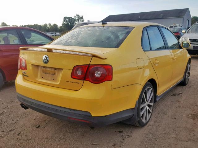 3VWWJ71K77M175124 - 2007 VOLKSWAGEN JETTA GLI YELLOW photo 4