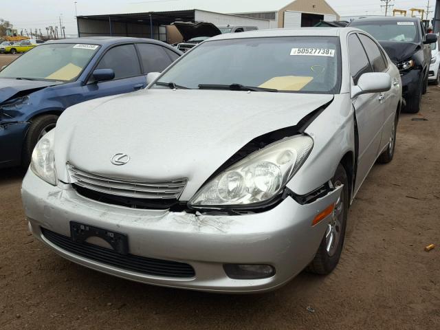 JTHBF30G820044853 - 2002 LEXUS ES 300 SILVER photo 2