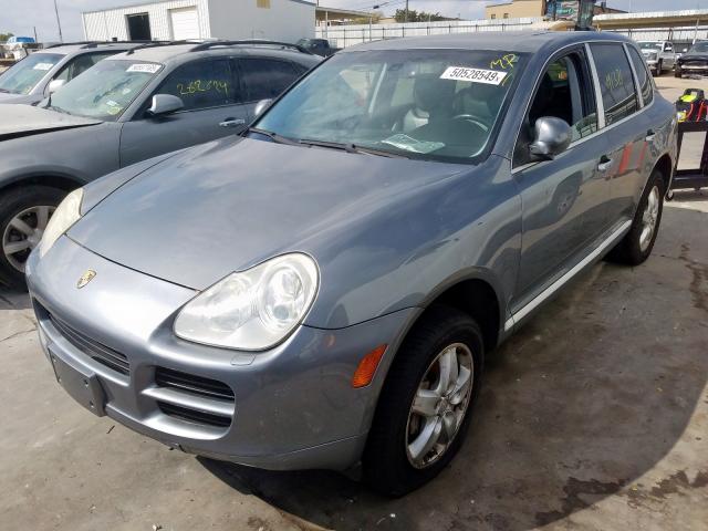 WP1AB29P25LA60912 - 2005 PORSCHE CAYENNE S GRAY photo 2