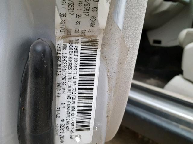 1J8HG58216C276107 - 2006 JEEP COMMANDER SILVER photo 10