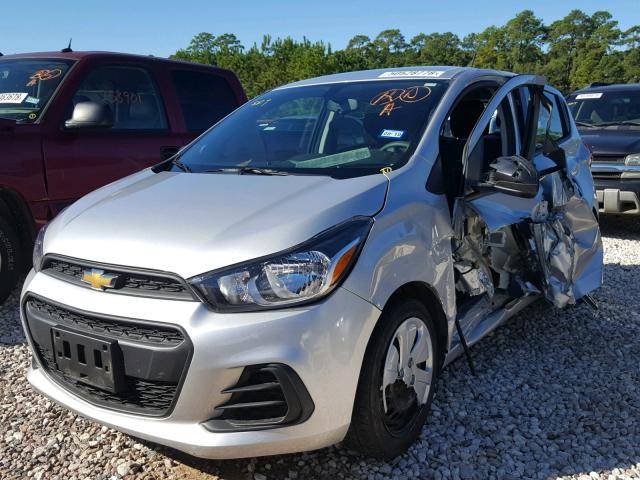 KL8CB6SA0HC728033 - 2017 CHEVROLET SPARK LS SILVER photo 2