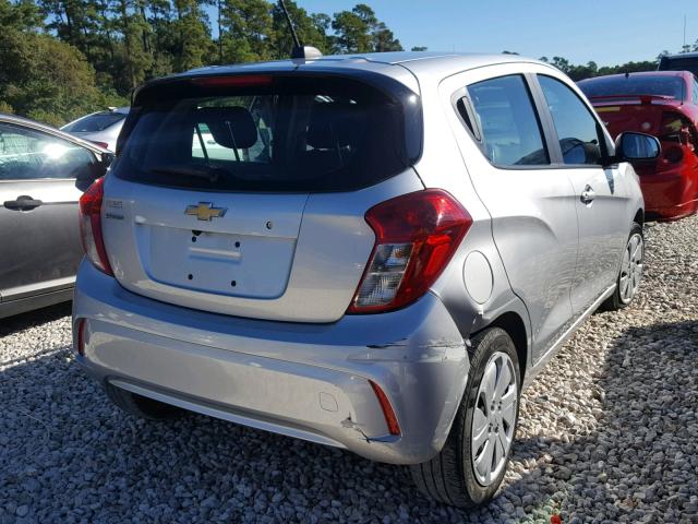 KL8CB6SA0HC728033 - 2017 CHEVROLET SPARK LS SILVER photo 4