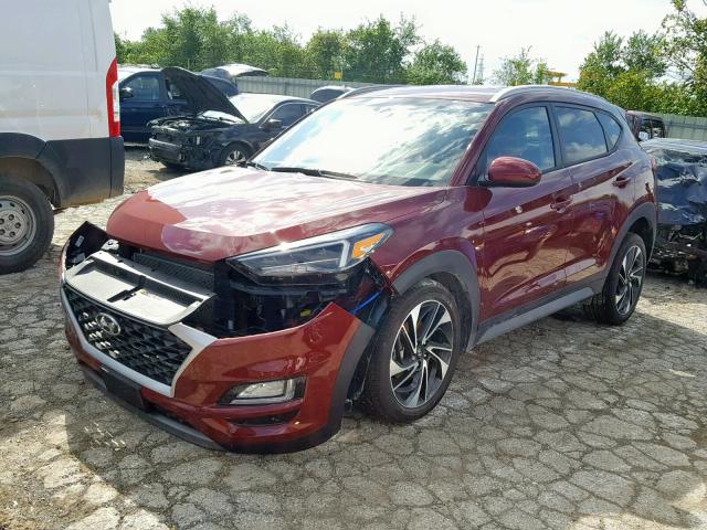 KM8J33AL9KU888342 - 2019 HYUNDAI TUCSON LIM RED photo 2