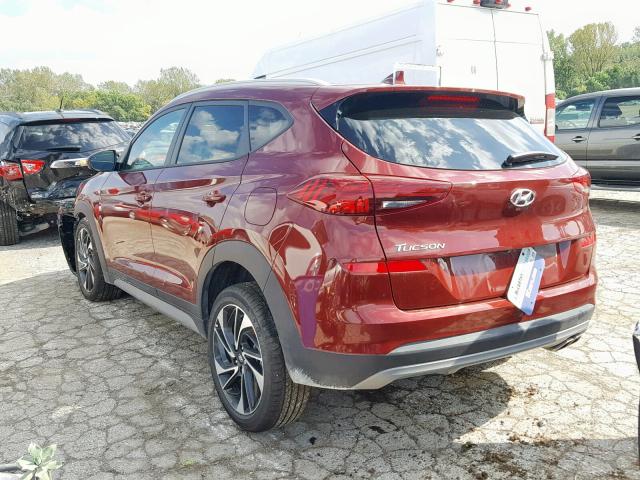 KM8J33AL9KU888342 - 2019 HYUNDAI TUCSON LIM RED photo 3