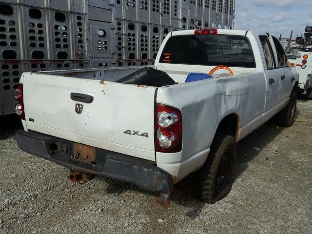 3D7KS28T69G522840 - 2009 DODGE RAM 2500 WHITE photo 4