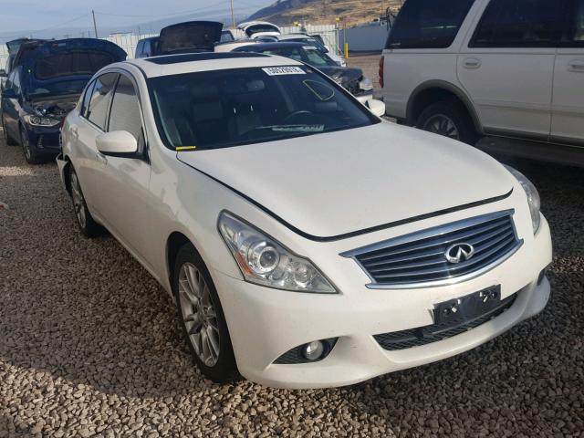 JN1CV6AR4DM753756 - 2013 INFINITI G37 WHITE photo 1