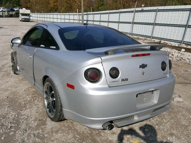 1G1AP18X587346676 - 2008 CHEVROLET COBALT SS SILVER photo 3