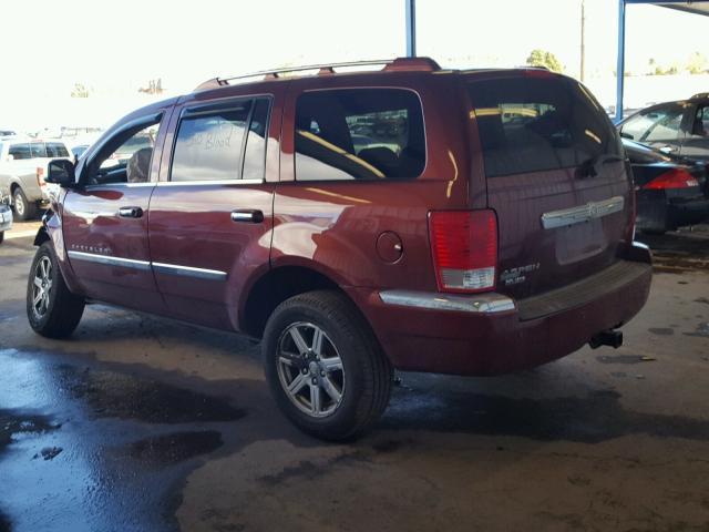 1A8HW58N37F563171 - 2007 CHRYSLER ASPEN LIMI MAROON photo 3