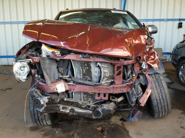 1A8HW58N37F563171 - 2007 CHRYSLER ASPEN LIMI MAROON photo 9