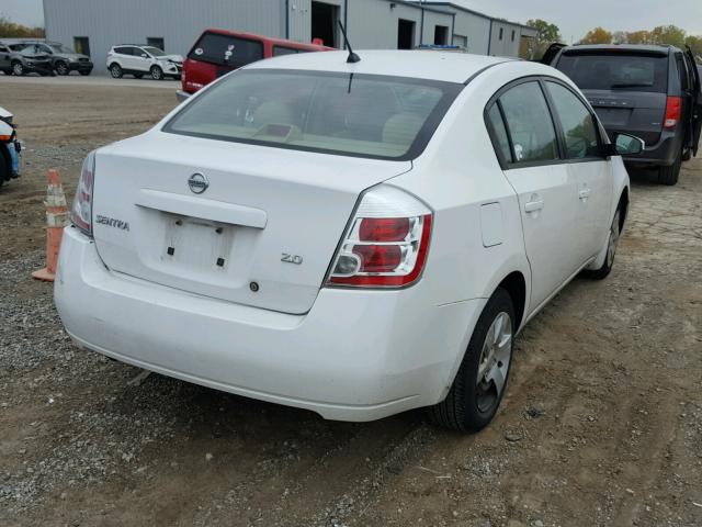 3N1AB61E97L691363 - 2007 NISSAN SENTRA 2.0 WHITE photo 4