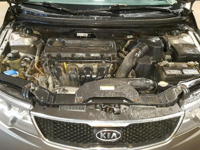 KNAFU4A26A5807050 - 2010 KIA FORTE EX GRAY photo 7