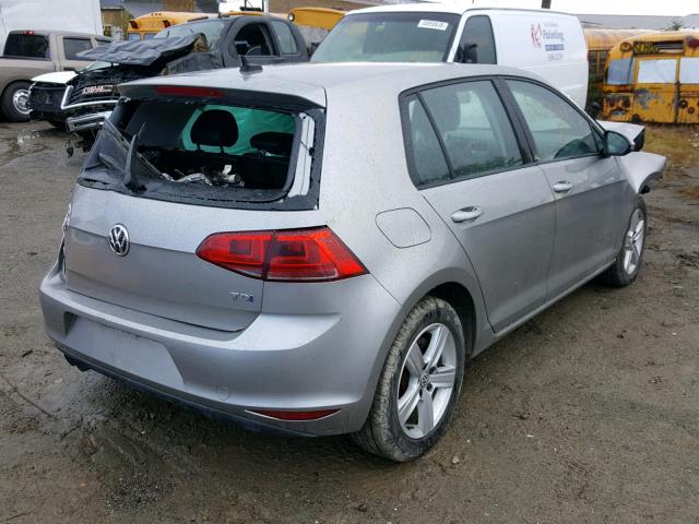 3VWRA7AU7FM073092 - 2015 VOLKSWAGEN GOLF TDI SILVER photo 4