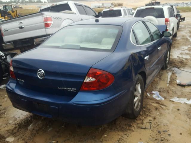 2G4WD532351133027 - 2005 BUICK LACROSSE C BLUE photo 4