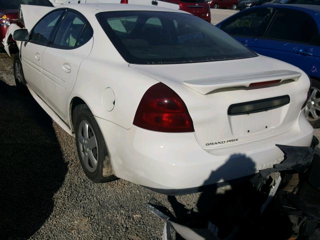 2G2WP552761274990 - 2006 PONTIAC GRAND PRIX WHITE photo 3