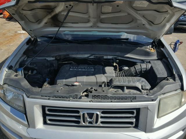 2HJYK16286H567309 - 2006 HONDA RIDGELINE SILVER photo 7